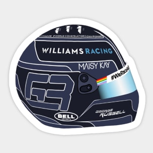 George Russell Abu Dhabi helmet 2020 Sticker